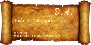 Deák Adrienn névjegykártya