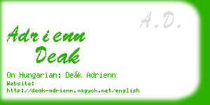adrienn deak business card