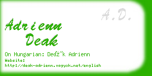 adrienn deak business card